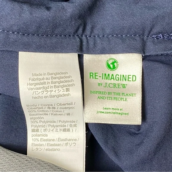 J. Crew Blue Ankle Cropped Pants 34x32. Like new. - Picture 7 of 9